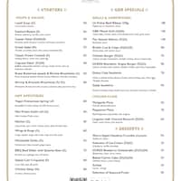 Menu of Great British Restaurant Dukes The Palm Palm Jumeirah